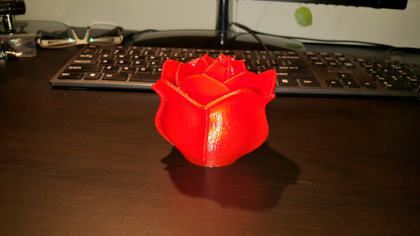 Rosa Eterna 3D Stampata – Decorazione Romantica con Design Moderno