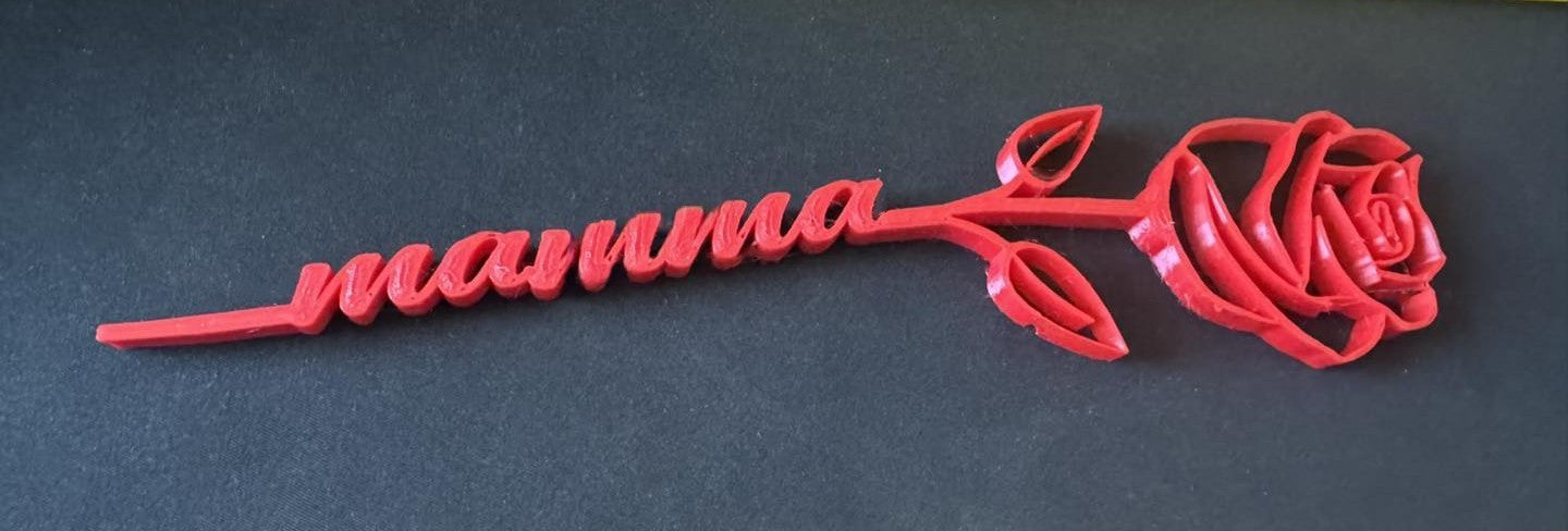 🌹 Rosa 3D Personalizzata con Nome – Regalo Unico e Indimenticabile