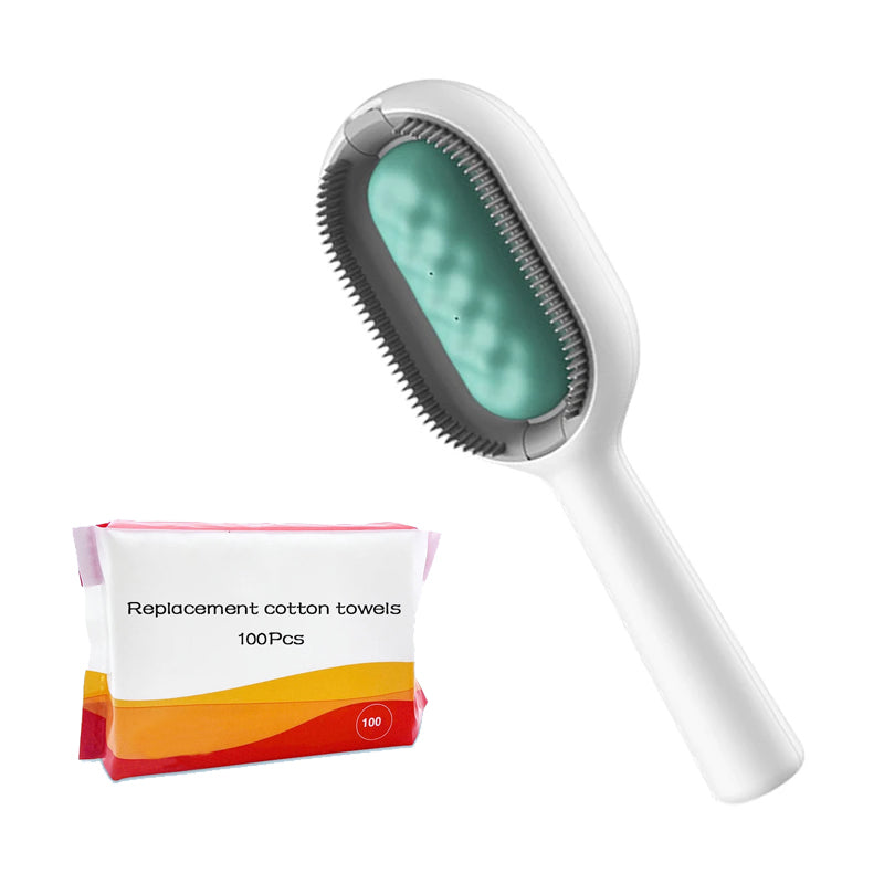 Spazzola per Gatti con Serbatoio d’Acqua – Rimuovi Pelo 4 in 1 per Cani e Gatti